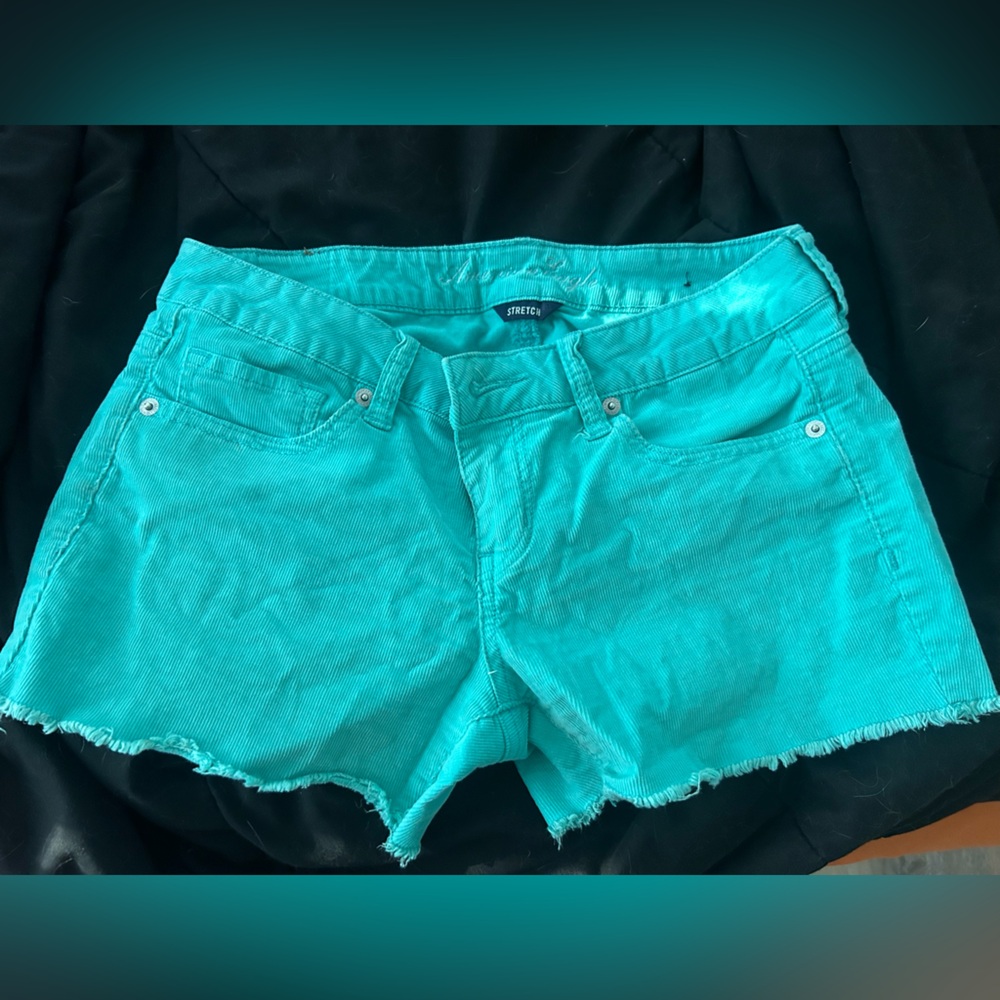 American Eagle Outfitters Turquoise Jean Shorts